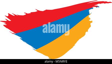 Armenien Flagge, Vektor, Abbildung Stock Vektor