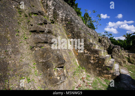 Die Belize Lamanai Maya Ruinen Stockfoto