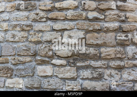 Alten Steinmauer für Hintergrund oder Textur Stockfoto