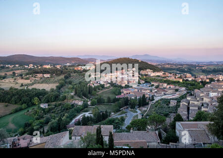 Amelia (Terni, Umbrien, Italien): Panoramablick von oben Stockfoto