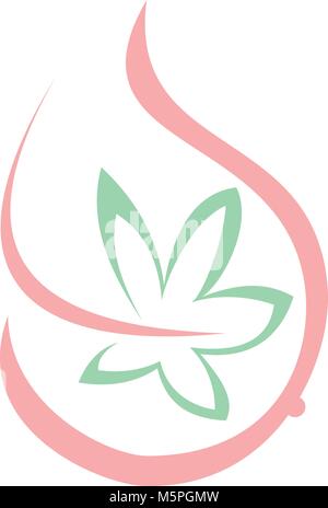 Orchid schwanger Care Stock Vektor