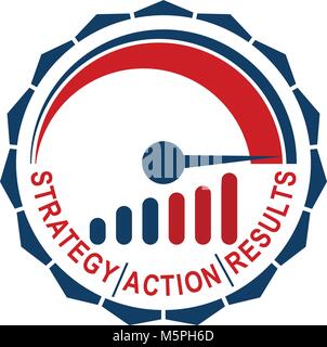 Geschwindigkeit Strategie führen. Stock Vektor