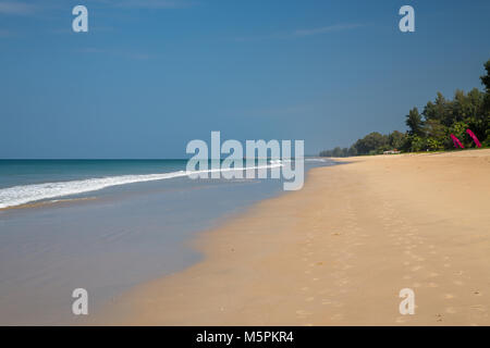 Hut Na Tai Strand in der Provinz Phang Nga, zwischen Khao Lak entfernt und nördlich von der Insel Phuket. Stockfoto