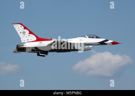 USAF Thunderbird Jet demonstration Team Stockfoto