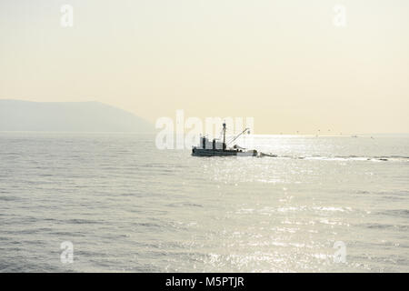 Angeln Boot im Mittelmeer Stockfoto