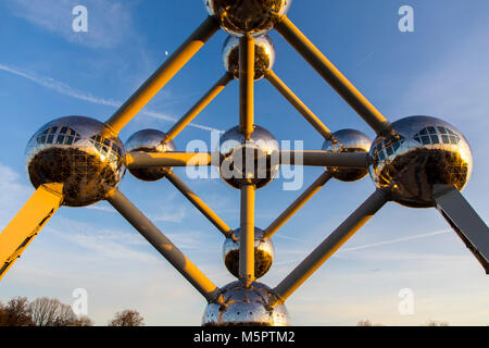 Das Atomium in Brüssel, Belgien, Stockfoto