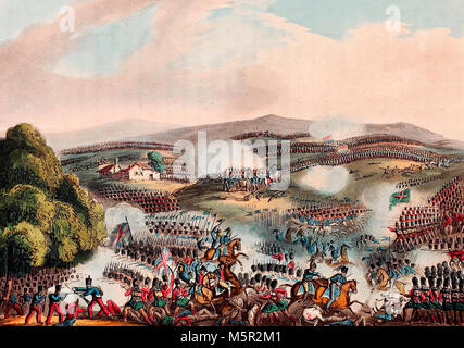 Schlacht von Quatre Bras - 16. Juni 1815 Stockfoto