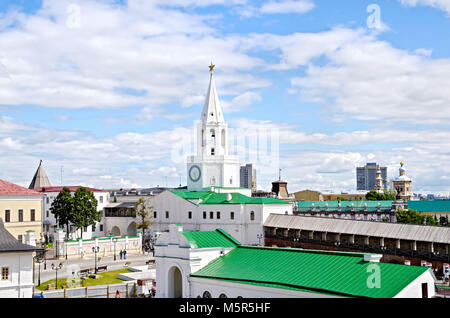 Kasan, Russland - 26. JULI 2014: Spasskaja Turm der Kreml in einem Komplex von architektonische Denkmäler. Republik Tatarstan. Stockfoto