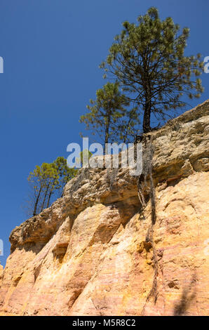 Colorado d'Ocre bei Rustrel, Provence, Frankreich, Europa Stockfoto