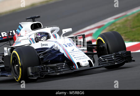 Williams' Lance Spaziergang während einem Tag Vorsaison-testprogramm auf dem Circuit de Barcelona-Catalunya, Barcelona. Stockfoto