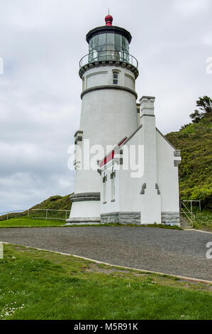 Heceta Head Lightouse auf der Oregon Küste ist ein funktionierendes lighthose Stockfoto