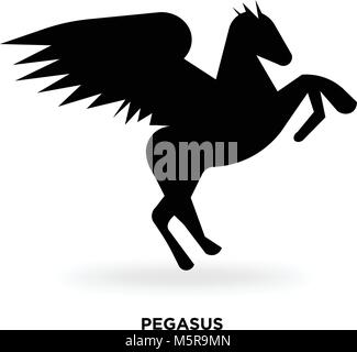 Pegasus Silhouette Stock Vektor