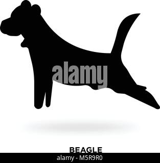 Beagle Silhouette Stock Vektor