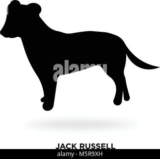 Jack Russell Silhouette Stock Vektor