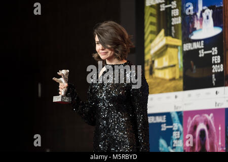 Berlin, Deutschland. 24 Feb, 2018. Roter Teppich vor dem endgültigen Gala, 68 Berlinale 2018. Credit: Beata Siewicz/Pacific Press/Alamy leben Nachrichten Stockfoto