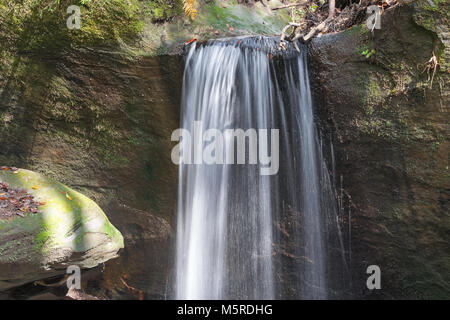 Natürliche Wasserfälle in Franklin County, Alabama. Stockfoto