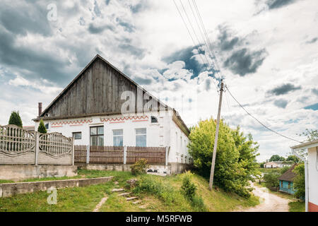 Kamyenyets, Region Brest, Belarus. Gebäude der Synagoge Der-Meyer. Stockfoto