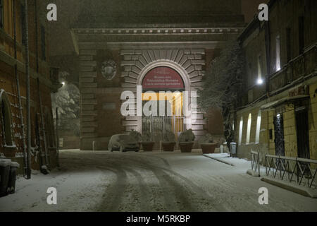 Roma, Italien. 26 Feb, 2018. Blick auf die Porta San Pancrazio am Gianicolo Credit: Matteo Nardone/Pacific Press/Alamy leben Nachrichten Stockfoto