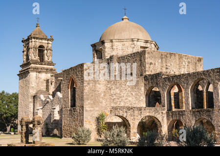 Mission San Jose, San Antonio Missions National Historic Park, Texas Stockfoto