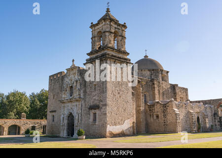 Mission San Jose, San Antonio Missions National Historic Park, Texas Stockfoto