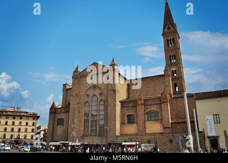 Hintere Erhöhung von der Kirche Santa Maria Novella. Stockfoto