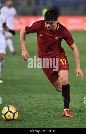 Rom, Italien. 26 Feb, 2018. Serie A Roma Milan-Olimpic Stadium-Rome - 25 Feb 2018 Im Bild Cengiz unter Foto Fotografo01 Gutschrift: Unabhängige Fotoagentur/Alamy leben Nachrichten Stockfoto