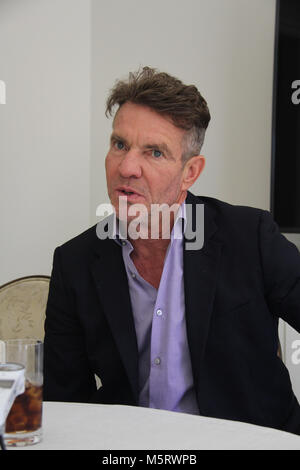 Dennis Quaid 02/25/2018 "Ich kann mir nur vorstellen, dass "Fotoshooting im Four Seasons Los Angeles at Beverly Hills in Los Angeles, CA Foto von Izumi Hasegawa/HollywoodNewsWire.co Stockfoto