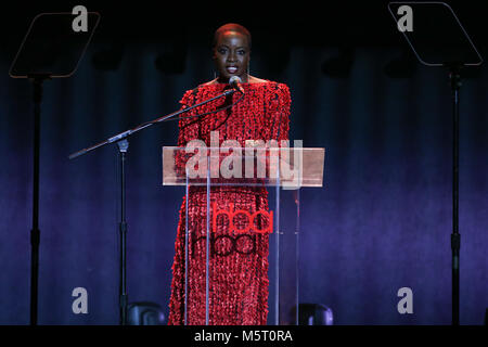 Hollywood, USA. 25 Feb, 2018. Danai Gurira am 4. jährlichen Hollywood Schönheit Auszeichnungen bei Avalon Hollywood in Hollywood, Kalifornien, die am 25. Februar 2018. Credit: Faye Sadou/Medien Punch/Alamy leben Nachrichten Stockfoto