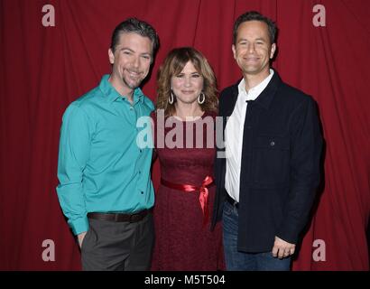 New York, NY, USA. 26 Feb, 2018. Kirk Cameron, Tracy Gold, Jeremy Miller, an der heute Show für einen wachsenden Schmerz Reunion heraus und über für Celebrity Candids-MON, New York, NY 26. Februar 2018 gesehen. Credit: Derek Sturm/Everett Collection/Alamy leben Nachrichten Stockfoto