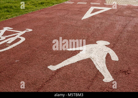 Radweg route Stockfoto