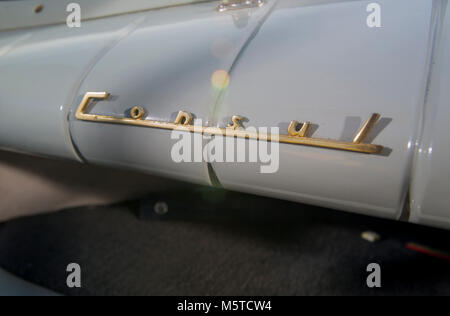 1955 Ford Zephyr Konsul Cabrio, Britische Familie Auto Stockfoto