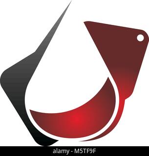 Tropfen Blut shop Stock Vektor