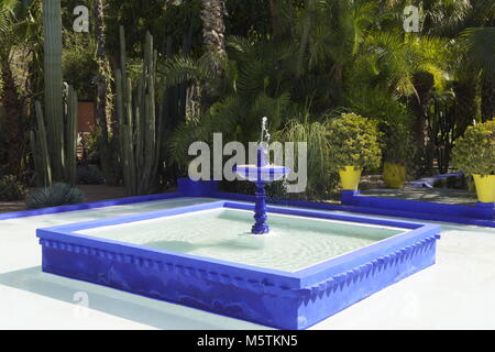 Gärten von Yves Saint-Laurent, Marrakesch, Marokko. Stockfoto