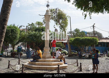 Pelourinho von Cidade Velha, Insel Santiago, Kap Verde Stockfoto