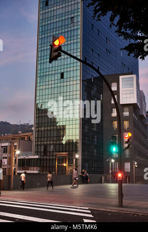 Isozaki Turm, Bilbao, Vizcaya, Baskenland, Euskadi, Euskal Herria, Spanien, Europa Stockfoto