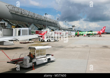 PENANG, MALAYSIA, 10.November 2017, das Terminal des internationalen Flughafen Penang, Malaysia Stockfoto