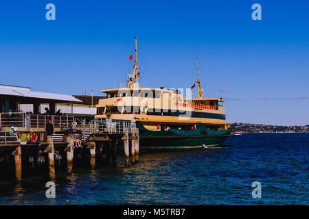 SYDNEY, AUSTRALIEN - 7. Juli 2013: Ansicht der Manly Beach in Sydney Stockfoto