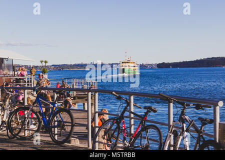 SYDNEY, AUSTRALIEN - 7. Juli 2013: Ansicht der Manly Beach in Sydney Stockfoto