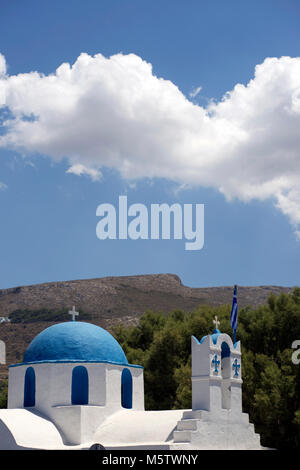 Kapelle von Agios Nikolaos in Parikia auf der Insel Paros in Griechenland. Stockfoto