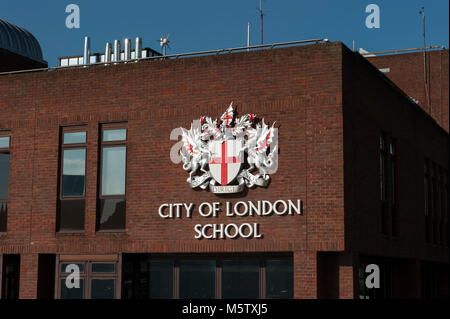 Stadt London School, eine unabhängige Boys School in London Stockfoto