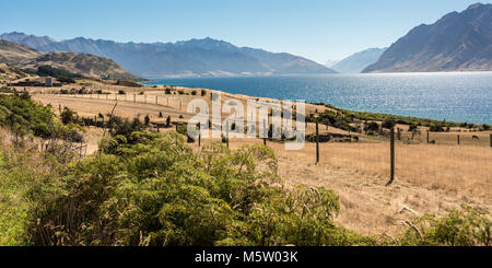 Lake Hawea, Südinsel, Neuseeland Stockfoto