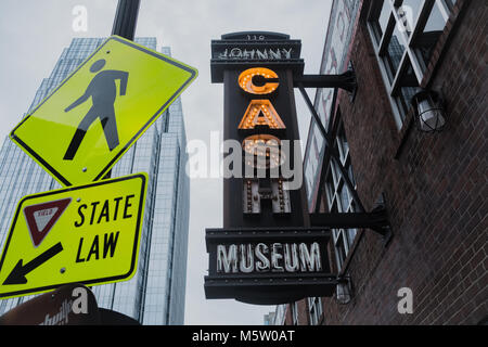 Johnny Cash Museum, Nashville, Tennessee, Nord Amerika Stockfoto