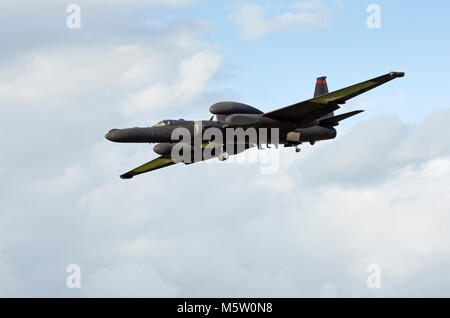 Lockheed U-2S Dragon Lady 80-1083 des 9. Aufklärung Flügel, United States Air Force auf der Beale AFB, an RAF Fairford gesehen Stockfoto