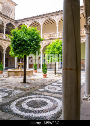 Patio del Palacio de Jabalquinto. Baeza. Jaén. Andalusien. España Stockfoto