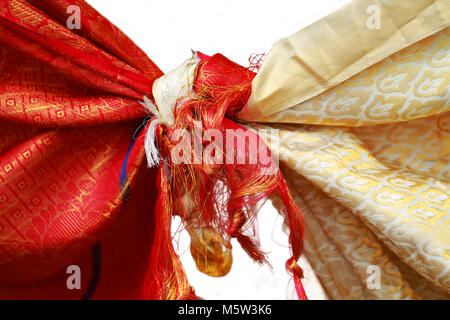 Hindu Hochzeit Knoten Gebunden Stockfotografie Alamy