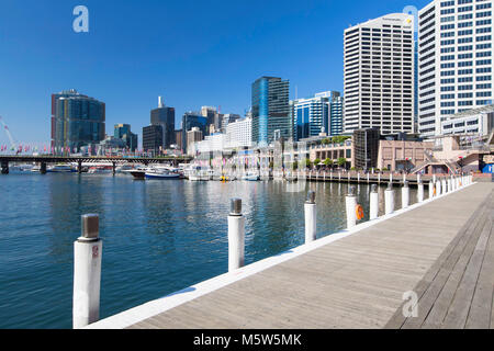 Barangaroo und Darling Harbour, Sydney, New South Wales, Australien Stockfoto