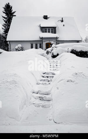 Winter in Meinerzhagen, Nordrhein-Westfalen, Deutschland, Europa Stockfoto