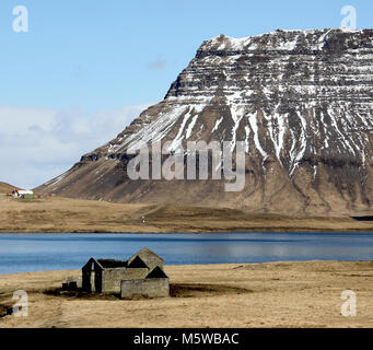 Island - kirkjufell Berg in der Nähe von Grundafjordur Stockfoto
