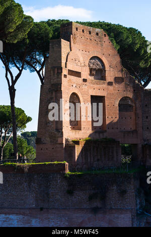 Domus Augustana ist der moderne Name für den heimischen Flügel des alten und großen römischen Palast des Domitian (92 AD) auf dem Palatin. Rom. Italien. Stockfoto