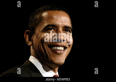 Porträts von demokratischen Präsidentschafts Kandidat Senator Barack Obama in Washington, DC 28. März 2007 fotografiert. Bildnachweis: Patsy Lynch/MediaPunch Stockfoto